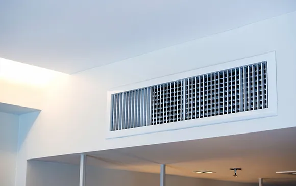Effective air duct sanitization service showing clean air duct grille for healthier indoor air in Oshkosh WI.